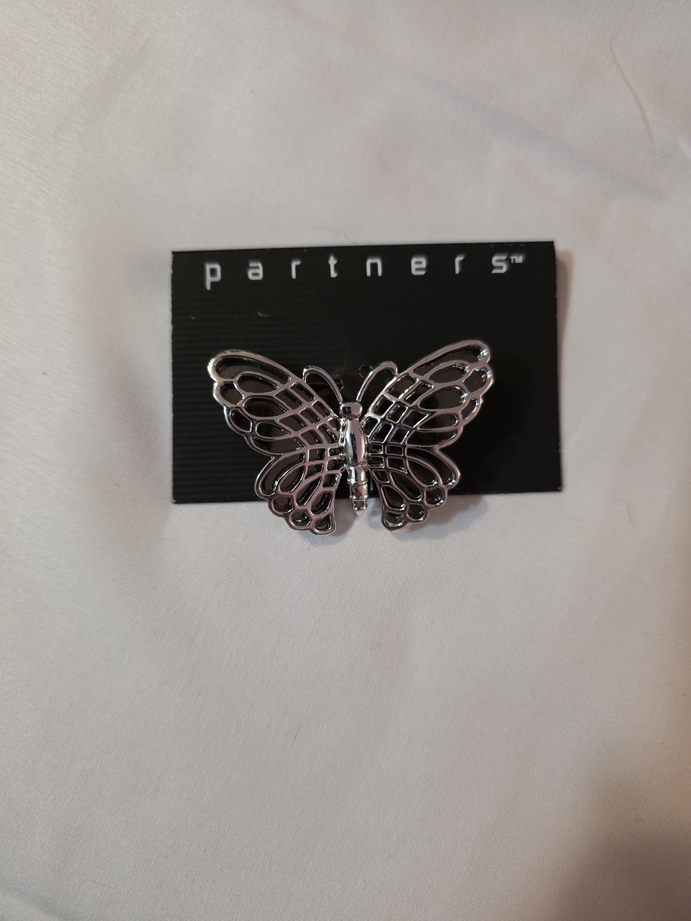 Silver Butterfly Brooch - Silver Tone Women's Accessory